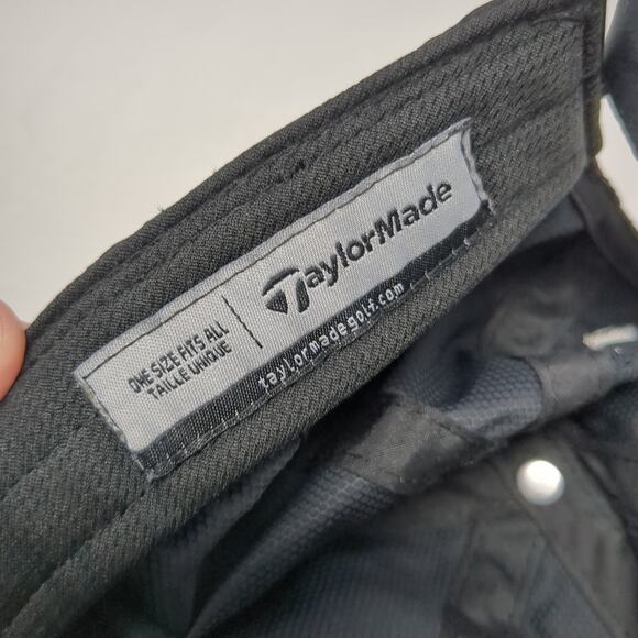 TaylorMade PSI M1 Strapback Baseball Cap Black One Size Adjustable Embroidered - Picture 9 of 9